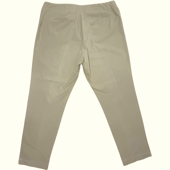 J.Jill premium Bistretch Smooth Fit Trousers Size 14 khaki tan - Picture 2 of 4